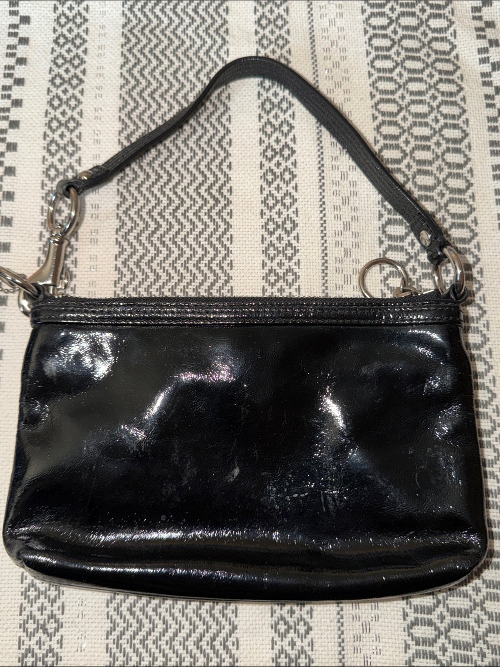 Coach poppy black patent leather wallet - Picture 4 of 6